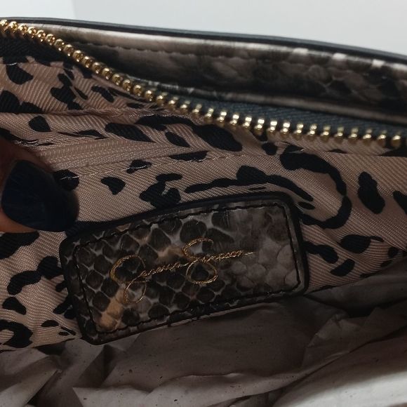 Jessica Simpson Natural Python Sabrina Shoulder Bag NWT - Picture 8 of 14